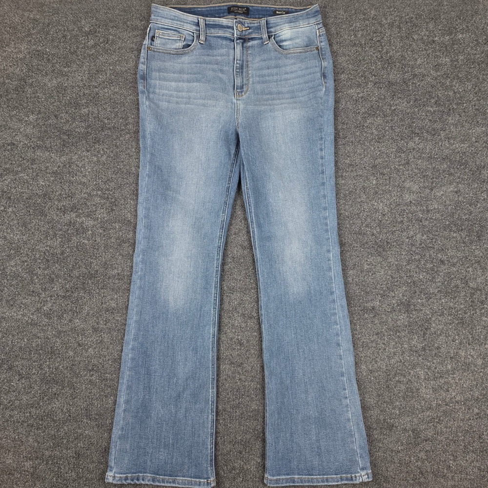 Judy Blue Boot Cut Jeans Women's 13/ 31 Mid Rise Med Wash Blue Stretch JB82515MD